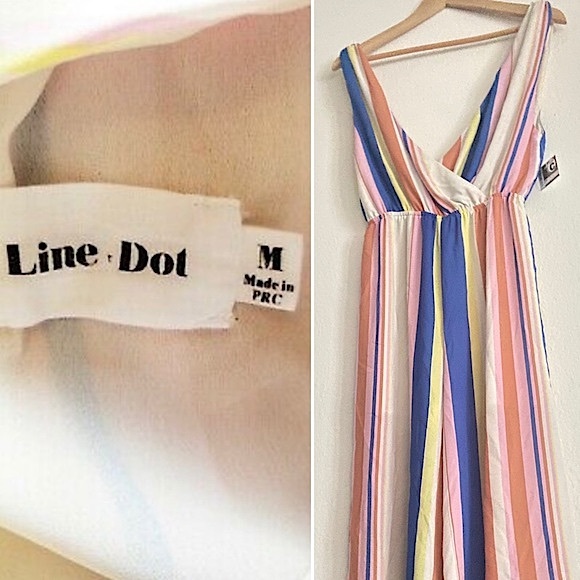 ✌🏼 #1311 Line & Dot Rory Stripe Cropped Jumpsuit - Picture 3 of 16